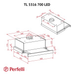 Perfelli TL 5316 BL 700 LED - купити в інтернет-магазині Техностар