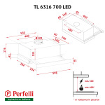 Perfelli TL 6316 BL 700 LED - купити в інтернет-магазині Техностар