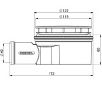 Prevex Showerloc, з верхньою кришкою, низькии. Хром SSL-D9L-014 - купити в інтернет-магазині Техностар