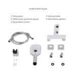 Q-tap : Змішувач для раковини QTGEM270CRW45675 Chrome/White + Змішувач для ванни (з душовим гарнітуром) QTGEM259CRW45683 Chrome/White - купити в інтернет-магазині Техностар