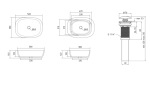 Q-tap Cardinal 500х380х140 мм, Beige, прямоугольная, с донным клапаном QTCAR188SB49825 - купити в інтернет-магазині Техностар