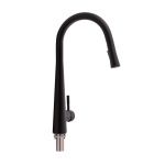 Q-tap Evicka з висувним виливом QTEVI9135103UB Black Matt - купити в інтернет-магазині Техностар