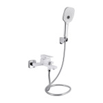 Q-tap Gemini (з душовим гарнітуром) QTGEM259CRW45683 Chrome/White - купити в інтернет-магазині Техностар