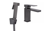 Q-tap Gemini (з гігієнічним душем) QTGEM272GMB45692 Gunmetal Black PVD - купити в інтернет-магазині Техностар