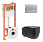 Q-tap Gemini Ultra Quiet 530х365х373 + Nest 4 в 1 (квадратна клавіша Satin) - купити в інтернет-магазині Техностар