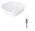 Q-tap Kolibri 425x425x140 White + Pop-up PU02 - купити в інтернет-магазині Техностар