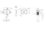 Q-tap Kolibri 425x425x140 White + Pop-up PU02 - купити в інтернет-магазині Техностар