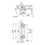 Q-tap Lipno QTLIPNO4023101CB Black Matt - купити в інтернет-магазині Техностар