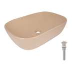 Q-tap Robin 600x390x150 мм, Beige, прямокутна, з донним клапаном QTROB188SB49787 - купити в інтернет-магазині Техностар