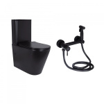 Q-tap Scorpio Matt Black QT14226088AMB + набір гігієнічного душу Lidz Aria Black LDARI110BLA43394 - купити в інтернет-магазині Техностар