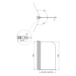 Q-tap Standard CRM407513APL скло Pear 6 мм, 75х130 см, ліва - купити в інтернет-магазині Техностар