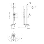 Q-tap Swan Cascada на три споживача (з виливом) QTSWA111CRM45566 Chrome - купити в інтернет-магазині Техностар