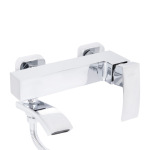 Q-tap Swan Cascada з поворотним виливом (з душовим гарнітуром) QTSWA260CRM45565 Chrome - купити в інтернет-магазині Техностар