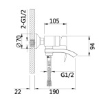 Q-tap Swan Cascada QTSWA260CRW45569 Chrome/White - купити в інтернет-магазині Техностар
