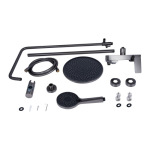 Q-tap Vlasta New на три споживача (з виливом) QTVLA111GMB45651 Gunmetal Black PVD - купити в інтернет-магазині Техностар