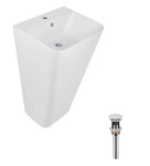 Q-tap напольна моноблок 440х380х830 мм White + Донний клапан PU02O - купити в інтернет-магазині Техностар