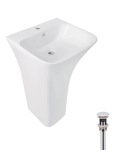 Q-tap напольна моноблок 445x420x840 мм White + Донний клапан PU02O - купити в інтернет-магазині Техностар