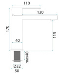 REA Arlo brushed nickel (REA-B4589) - купити в інтернет-магазині Техностар