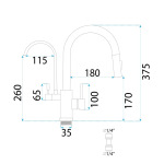 REA Eco Fresh, brushed nickel (REA-B7563) - купити в інтернет-магазині Техностар