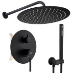 REA Foss Clif + box прихованого монтажу, black matt (REA-P5968) - купити в інтернет-магазині Техностар