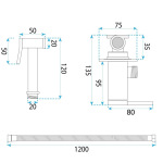 REA Foster brushed nickel (REA-B6673) - купити в інтернет-магазині Техностар