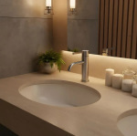 REA Foster низький, brushed nickel (REA-B6323) - купити в інтернет-магазині Техностар