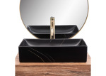 REA Inga black marble mat (REA-U8006) - купити в інтернет-магазині Техностар