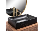REA Inga black marble mat (REA-U8006) - купити в інтернет-магазині Техностар
