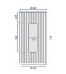 REA Ingrid 40x40 white (REA-U0271) - купити в інтернет-магазині Техностар