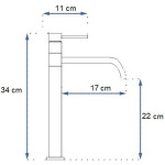 REA Lugano чорний, матовий високий (REA-B5001) - купити в інтернет-магазині Техностар