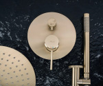 REA Lungo Grip brushed gold + box прихованого монтажу (REA-P8950) - купити в інтернет-магазині Техностар