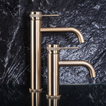 REA Lungo Grip низький, brushed gold (REA-B6950) - купити в інтернет-магазині Техностар