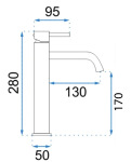 REA Lungo brushed copper (REA-B1114) - купити в інтернет-магазині Техностар
