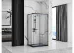 REA Punto 80x100 black безпечне скло, прозоре (REA-K4806) - купити в інтернет-магазині Техностар