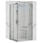 REA Punto 80x80 chrom безпечне скло, прозоре (REA-K0863) - купити в інтернет-магазині Техностар
