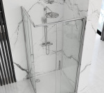 REA Punto 80x80 chrom безпечне скло, прозоре (REA-K0863) - купити в інтернет-магазині Техностар