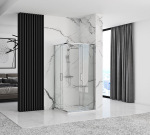 REA Punto 80x80 chrom безпечне скло, прозоре (REA-K0863) - купити в інтернет-магазині Техностар