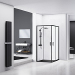 REA Punto 90x90 black безпечне скло, прозоре (REA-K4801) - купити в інтернет-магазині Техностар