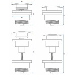 REA з системою KLIK-KLAK, універсальний, хром (REA-A5217) - купити в інтернет-магазині Техностар