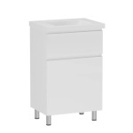 RJ FLORA-XO RJFU073-4155WHSET з умивальником 50см, (2 ящики, в комплекті з умивальником Como, арт K32-038), біла - купити в інтернет-магазині Техностар