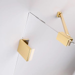 Radaway Essenza Pro Brushed Gold KDJ+S двері 1000Rx2000 прозоре 10097310-99-01R - купити в інтернет-магазині Техностар