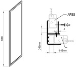 Ravak APSS-75 198 white+glass Transparent (940301R2Z1) - купити в інтернет-магазині Техностар