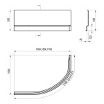 Ravak A ROSA II L  160 N CZM1200AN0 - купити в інтернет-магазині Техностар