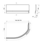 Ravak A ROSA II P  160 N CZL1200AN0 - купити в інтернет-магазині Техностар