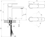 Ravak CR II 014.00CR Змішувач для умивальника 175 мм, без стоку, хром X070446 - купити в інтернет-магазині Техностар