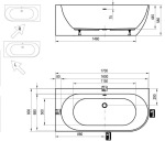 Ravak FREEDOM Corner L 1700x800 XC00100041 - купити в інтернет-магазині Техностар