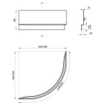 Ravak GENTIANA, NEW DAY 140  N CZF1000AN0 - купити в інтернет-магазині Техностар