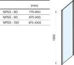 Ravak NPSS-   80  Білий матовий TRANSPARENT 94O40E00Z1 - купити в інтернет-магазині Техностар