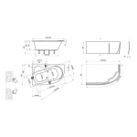 Ravak ROSA 95 L 160 CZ57100A00 - купити в інтернет-магазині Техностар