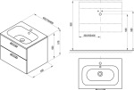 Ravak SD- 700 Chrome II  Білий/Білий, ручка хром 152 мм X000001773 - купити в інтернет-магазині Техностар